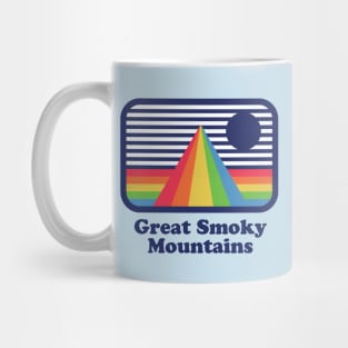 Great Smoky Mountains Hippie Rainbow Mug